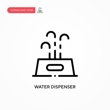 Su dağıtıcı vektör simgesi. Web sitesi veya mobil uygulama için modern, basit düz vektör çizimi