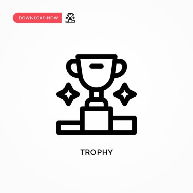 Ödül vektör simgesi. Web sitesi veya mobil uygulama için modern, basit düz vektör çizimi