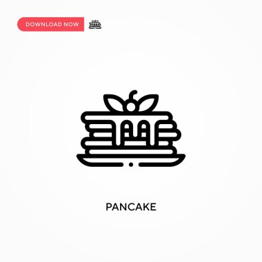 Krep vektör simgesi. Web sitesi veya mobil uygulama için modern, basit düz vektör çizimi