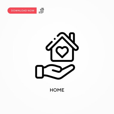 Ev vektör simgesi. Web sitesi veya mobil uygulama için modern, basit düz vektör çizimi