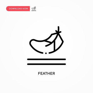 Tüylü vektör simgesi. Web sitesi veya mobil uygulama için modern, basit düz vektör çizimi