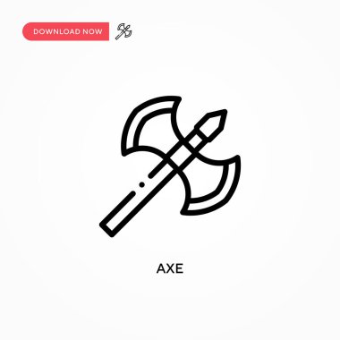 Axe vektör simgesi. Web sitesi veya mobil uygulama için modern, basit düz vektör çizimi