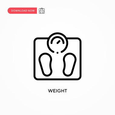 Ağırlık vektör simgesi. Web sitesi veya mobil uygulama için modern, basit düz vektör çizimi