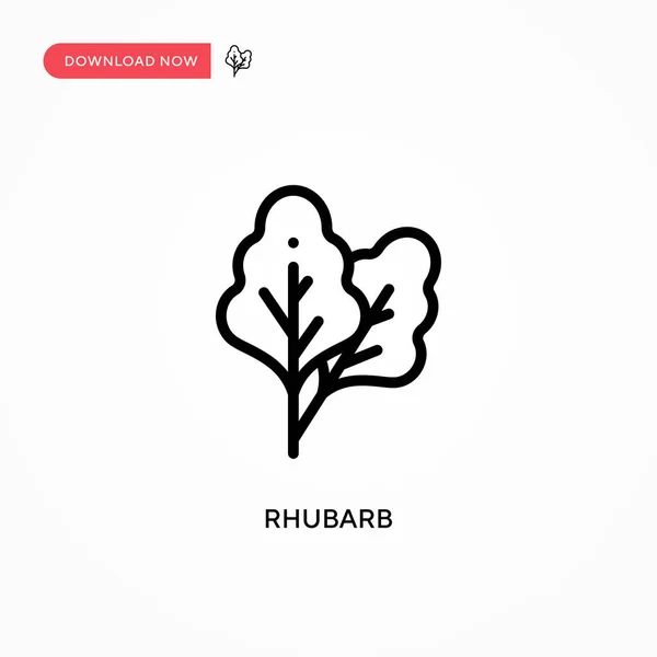 Rubarb vektör simgesi. Web sitesi veya mobil uygulama için modern, basit düz vektör çizimi
