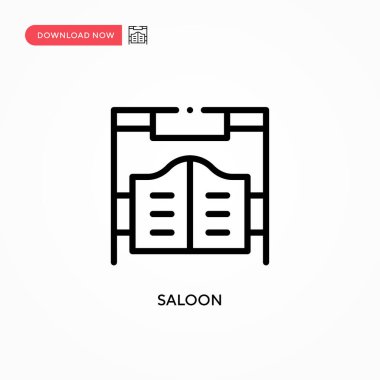 Salon vektör simgesi. Web sitesi veya mobil uygulama için modern, basit düz vektör çizimi