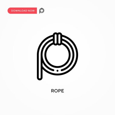 İp vektör simgesi. Web sitesi veya mobil uygulama için modern, basit düz vektör çizimi