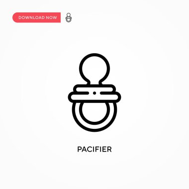 Emzik vektör simgesi. Web sitesi veya mobil uygulama için modern, basit düz vektör çizimi