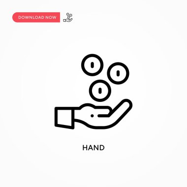 El vektör simgesi. Web sitesi veya mobil uygulama için modern, basit düz vektör çizimi