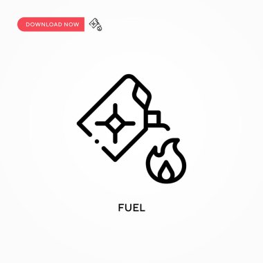Yakıt vektör simgesi. Web sitesi veya mobil uygulama için modern, basit düz vektör çizimi