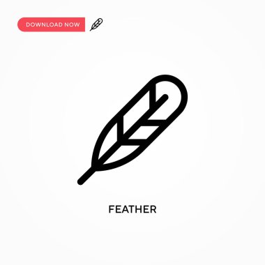 Tüylü vektör simgesi. Web sitesi veya mobil uygulama için modern, basit düz vektör çizimi