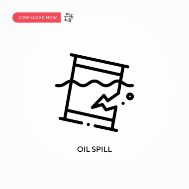 Petrol sızıntısı vektör simgesi. Web sitesi veya mobil uygulama için modern, basit düz vektör çizimi