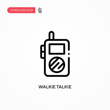 Telsiz konuşma vektör simgesi. Web sitesi veya mobil uygulama için modern, basit düz vektör çizimi