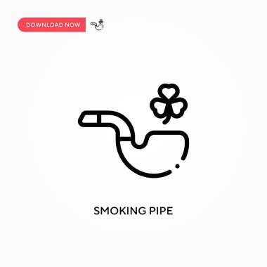 Tüten boru vektör simgesi. Web sitesi veya mobil uygulama için modern, basit düz vektör çizimi