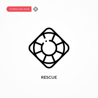 Kurtarma vektör simgesi. Web sitesi veya mobil uygulama için modern, basit düz vektör çizimi
