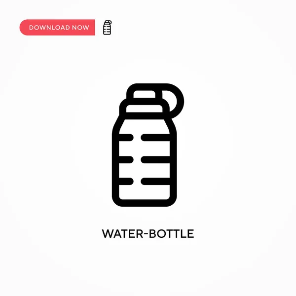 Icono Vectorial Botella Agua Moderno Simple Ilustración Vector Plano Para — Vector de stock