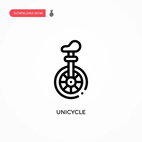 Unicycle Vector Icoon Moderne Eenvoudige Platte Vectorillustratie Voor Website Mobiele — Stockvector