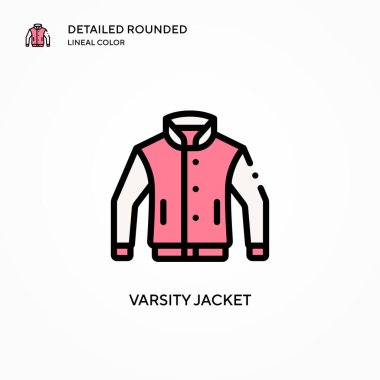 Takım ceketi vektör simgesi. Modern vektör illüstrasyon kavramları. Düzenlemesi ve kişiselleştirmesi kolay.