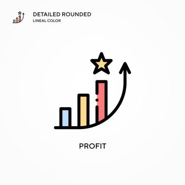 Profil vektör simgesi. Modern vektör illüstrasyon kavramları. Düzenlemesi ve kişiselleştirmesi kolay.