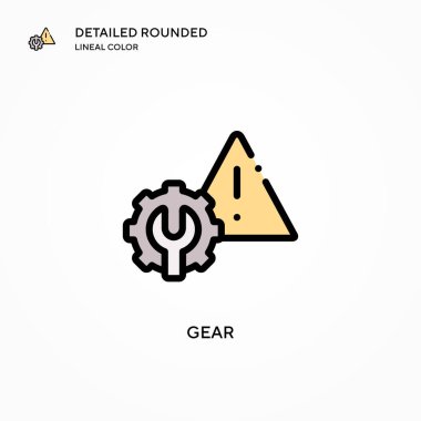 Vites vektör simgesi. Modern vektör illüstrasyon kavramları. Düzenlemesi ve kişiselleştirmesi kolay.