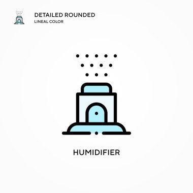 Nemlendirici vektör simgesi. Modern vektör illüstrasyon kavramları. Düzenlemesi ve kişiselleştirmesi kolay.