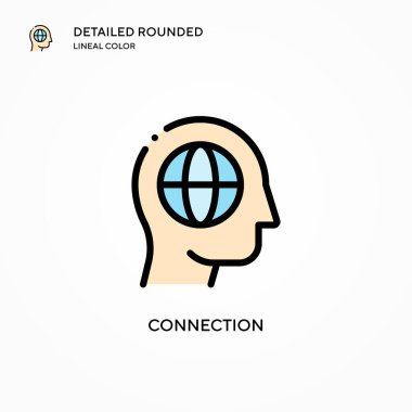 Bağlantı vektör simgesi. Modern vektör illüstrasyon kavramları. Düzenlemesi ve kişiselleştirmesi kolay.