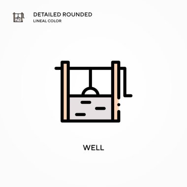 Vektör simgesi. Modern vektör illüstrasyon kavramları. Düzenlemesi ve kişiselleştirmesi kolay.