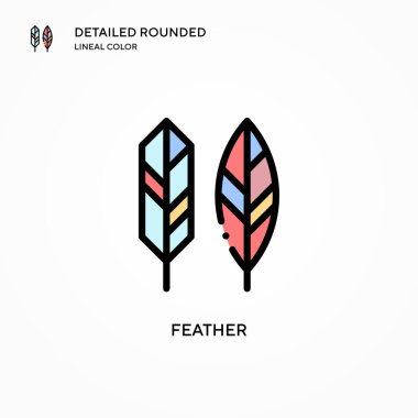 Tüylü vektör simgesi. Modern vektör illüstrasyon kavramları. Düzenlemesi ve kişiselleştirmesi kolay.