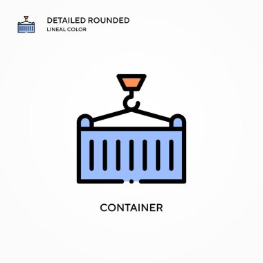 Taşıyıcı vektör simgesi. Modern vektör illüstrasyon kavramları. Düzenlemesi ve kişiselleştirmesi kolay.