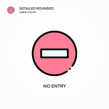 Giriş vektör simgesi yok. Modern vektör illüstrasyon kavramları. Düzenlemesi ve kişiselleştirmesi kolay.