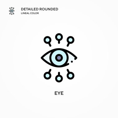 Göz vektör simgesi. Modern vektör illüstrasyon kavramları. Düzenlemesi ve kişiselleştirmesi kolay.