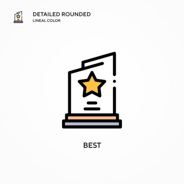 En iyi vektör simgesi. Modern vektör illüstrasyon kavramları. Düzenlemesi ve kişiselleştirmesi kolay.