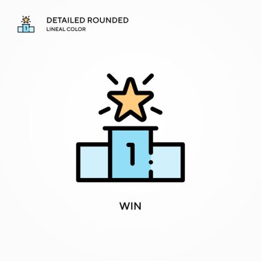 Vektör simgesini kazan. Modern vektör illüstrasyon kavramları. Düzenlemesi ve kişiselleştirmesi kolay.