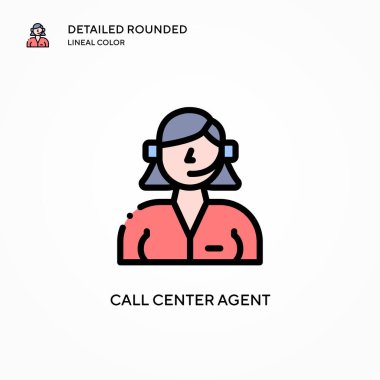 Merkez ajan vektör simgesini ara. Modern vektör illüstrasyon kavramları. Düzenlemesi ve kişiselleştirmesi kolay.