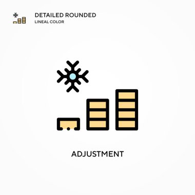 Ayarlama vektör simgesi. Modern vektör illüstrasyon kavramları. Düzenlemesi ve kişiselleştirmesi kolay.