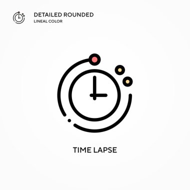 Zaman aşımı vektör simgesi. Modern vektör illüstrasyon kavramları. Düzenlemesi ve kişiselleştirmesi kolay.