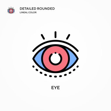 Göz vektör simgesi. Modern vektör illüstrasyon kavramları. Düzenlemesi ve kişiselleştirmesi kolay.