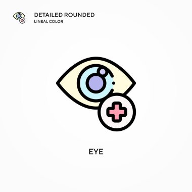 Göz vektör simgesi. Modern vektör illüstrasyon kavramları. Düzenlemesi ve kişiselleştirmesi kolay.