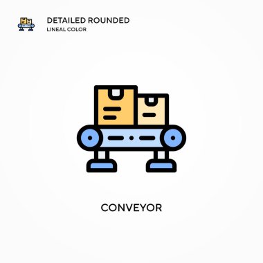 Taşıyıcı vektör simgesi. Modern vektör illüstrasyon kavramları. Düzenlemesi ve kişiselleştirmesi kolay.