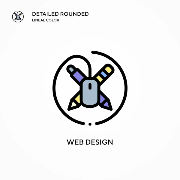 Значок Вектора Веб Дизайна Современные Векторные Иллюстрации Простота Редактирования Хранения — стоковый вектор