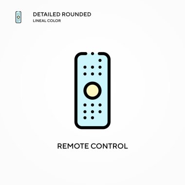 Uzaktan kumanda vektör simgesi. Modern vektör illüstrasyon kavramları. Düzenlemesi ve kişiselleştirmesi kolay.