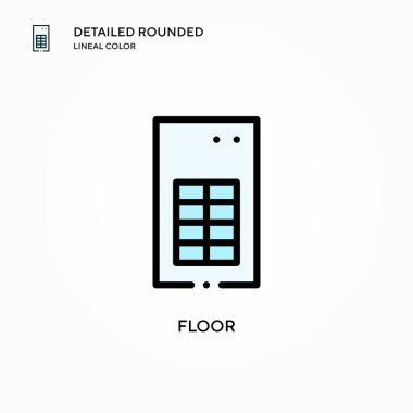 Kat vektör simgesi. Modern vektör illüstrasyon kavramları. Düzenlemesi ve kişiselleştirmesi kolay.