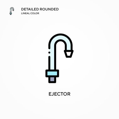 Fırlatma vektör simgesi. Modern vektör illüstrasyon kavramları. Düzenlemesi ve kişiselleştirmesi kolay.