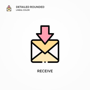 Vektör simgesini al. Modern vektör illüstrasyon kavramları. Düzenlemesi ve kişiselleştirmesi kolay.