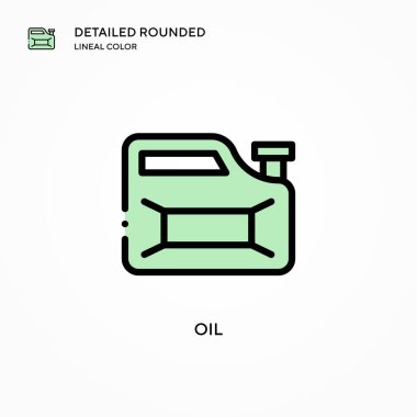 Yağ vektör simgesi. Modern vektör illüstrasyon kavramları. Düzenlemesi ve kişiselleştirmesi kolay.