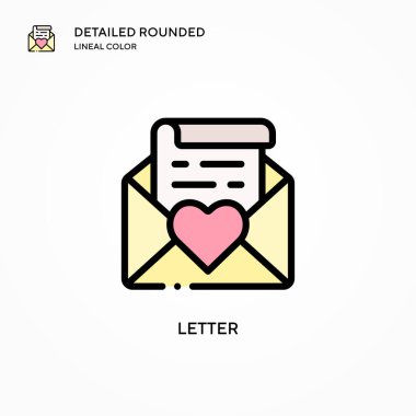 Harf vektör simgesi. Modern vektör illüstrasyon kavramları. Düzenlemesi ve kişiselleştirmesi kolay.