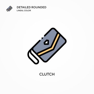 Debriyaj vektörü simgesi. Modern vektör illüstrasyon kavramları. Düzenlemesi ve kişiselleştirmesi kolay.