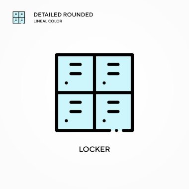 Kilit vektör simgesi. Modern vektör illüstrasyon kavramları. Düzenlemesi ve kişiselleştirmesi kolay.