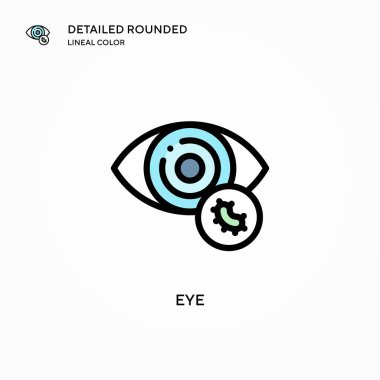 Göz vektör simgesi. Modern vektör illüstrasyon kavramları. Düzenlemesi ve kişiselleştirmesi kolay.