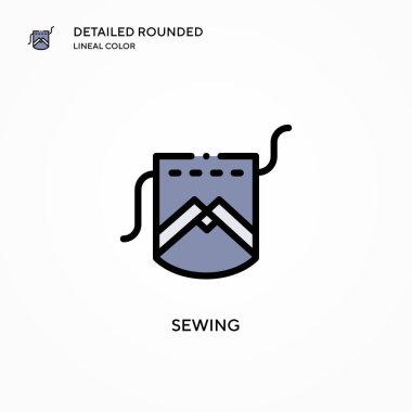 Vektör ikonu dikiliyor. Modern vektör illüstrasyon kavramları. Düzenlemesi ve kişiselleştirmesi kolay.