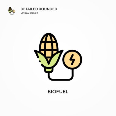 Biofuel vector icon. Modern vector illustration concepts. Easy to edit and customize. clipart
